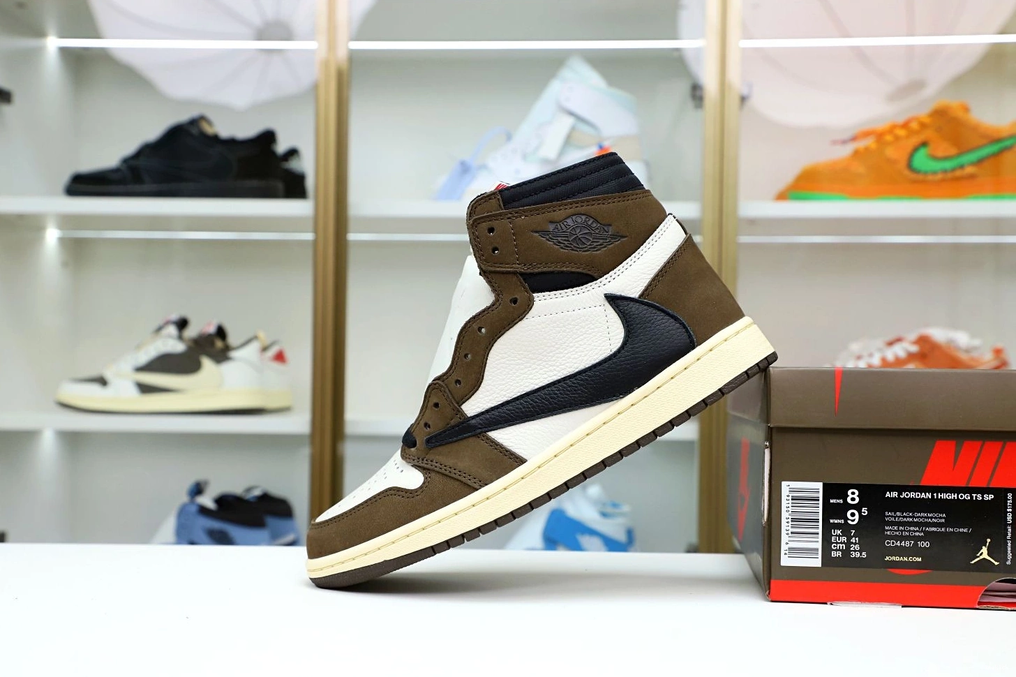 JORDAN X OG 1 SCOTT HIGH RETRO AIR TRAVIS 'MOCHA' 1001